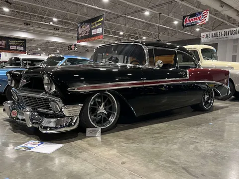 Lucky’s 56 on display at an indoor car show